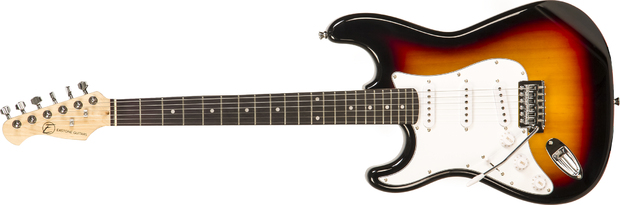 Eastone Str70t 3ts Lh Gaucher Sss Trem Pur - Sunburst - Guitarra electrica para zurdos - Main picture