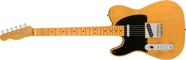 Fender Tele 1951 American Vintage Ii Lh Gaucher 2s Ht Mn - Butterscotch Blonde - Guitarra electrica para zurdos - Main picture