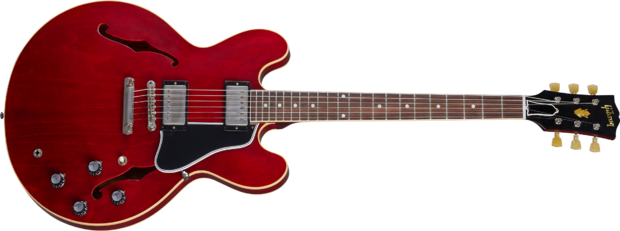 Gibson Custom Shop Murphy Lab Es-335 1961 Reissue 2h Ht Rw - Ultra Light Aged Sixties Cherry - Guitarra eléctrica semi caja - Main picture